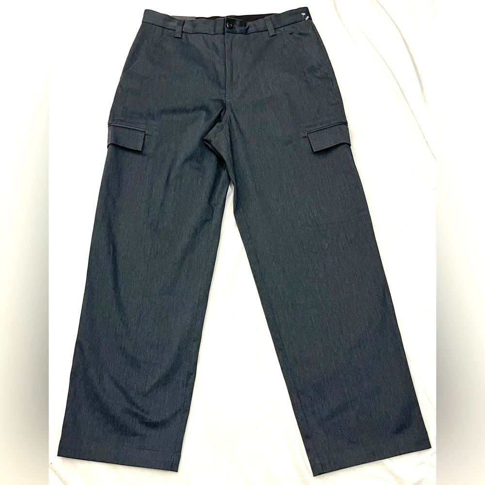 Express Charcoal Gray Trademark Relaxed Fit Wide Leg Dress Pants Men’s 34x32